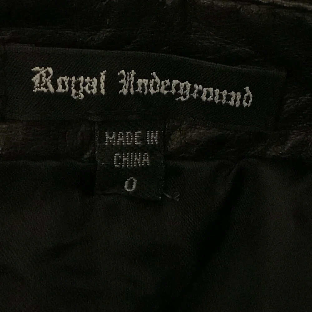 Royal Underground Black Leather Skirt